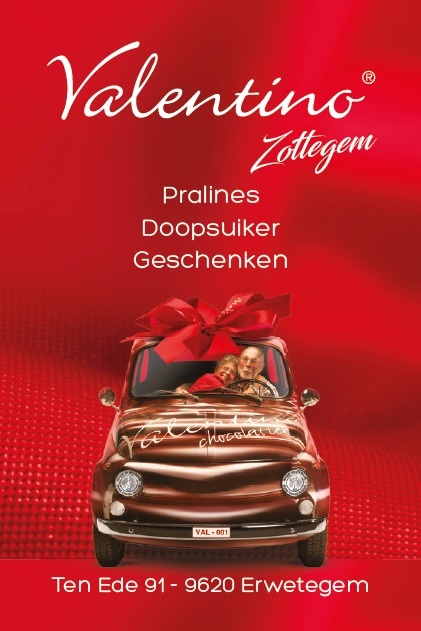 lokaal en Belgisch en steun Valentino Chocolatier Zottegem -